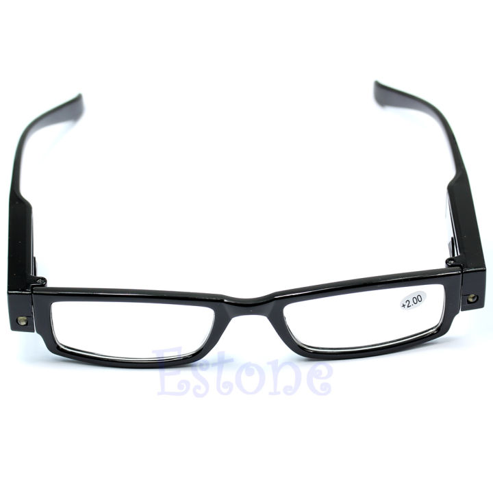 Light UP Multi Strength Eyeglass LED Reading Glasses Spectacle Diopter ...