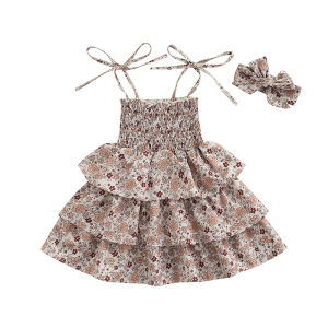M&B home Sister Brother Baby Girls Boys Clothes Sets Flowers Printed Shirts+Shorts Or Ruffles Sundress/Sleeveless Romper + Headband 0-5Y