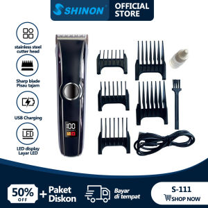 SHINON S-111 Trimmer Mesin Potong Rambut Kumis Jenggot Bulu Kaki Alat Cukur Rambut Eletrik Pria Man Shaver Mesin Cordless Man