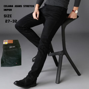 Terbaru Celana Jeans Soft jeans pria Skinny Jeans HITAM PEKAT Abu Abu Celana jeans Wanita terlaris