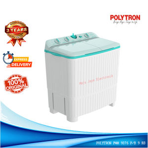 Mesin Cuci 2 Tabung POLYTRON PWM 9076 Water Select Cuci Pengering 9 KG