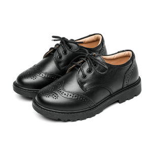 Boys Shoes For School Black Party Shoes For Kids Autumn Genuine Leather Dance Children Teens Shoe 3 4 5 6 7 8 9 10 11 12 13 14 Years