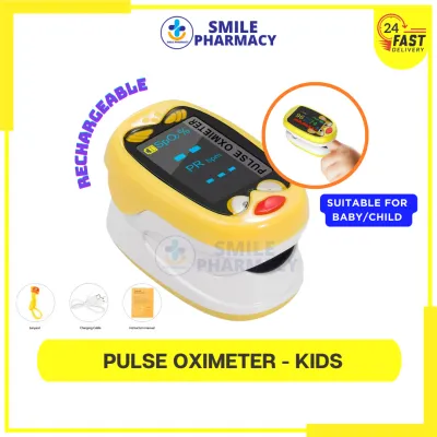 Kids Baby Rechargeable Pulse Oximeter Finger - Monitor Child Blood Oxygen SPO2 Pulse Heart Rate 血氧仪