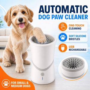Automatic Dog Paw Cleaner Cup | Portable Silicone Pet Foot Washer for Small & Medium Dogs