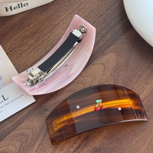 TI9P Họa tiết hoa Kẹp tóc acetate Đính cương Hình dạng con bướm Kẹp cá mập Thanh lịch Kẹp tóc Tóc búi cao phía sau
