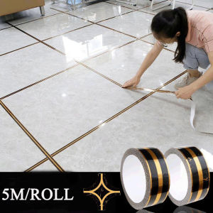 5M/roll Self Adhesive Ceramic Tile Gap Tape Mildewproof Frame Decoration Line for Wall Floor Decoration Edge Waterproof Tape
