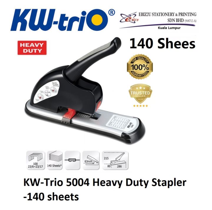 [Ready Stock] KWTrio 5004 Heavy Duty Stapler140 sheets alat pengokot