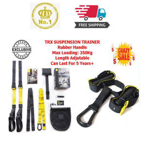 (Free Video+1 Year Warranty) P4 PRO Fitness Exercise Equipment Suspension Training Hang Resistance Bands Trainer Crossfit Training Kits Portable Home Gym Full Body Workout