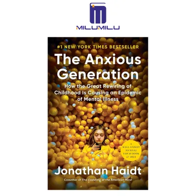 The Anxious Generation: How the Great Rewiring of Childhood Is Causing an Epidemic of Mental Illness Hardcover by Jonathan Haidt Original English books