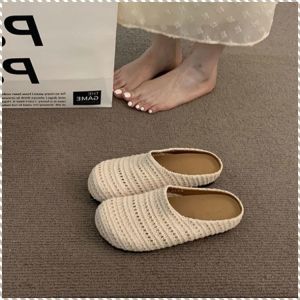 Sneakers Comfortable and Breathable Slippers Soft Knitting Protect Your Feet Baotou Skeleton