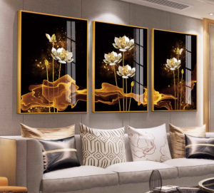 Modern Home Decor Painting 3Pcs Set dining Room Mural Bedroom Back Wall Decor Frame Corridor Fresco
