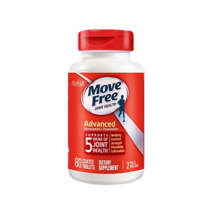 Move Free Joint Health Dietary Supplement Advanced Glucosamine+Chondroitin Joint Support Lubrication 80/170/200Tablets