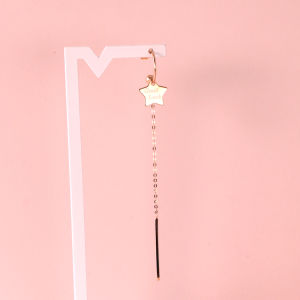 Chow Sang Sang 周生生 Minty Collection 18K Rose Gold Single Good Luck Star Dangle Earring 92806E [Sold Single Not Pair]