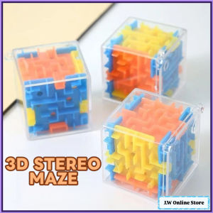 3D Maze Cube Puzzle Toy - Six-Sided Brain Teaser with Rolling Ball Logic Training for kids