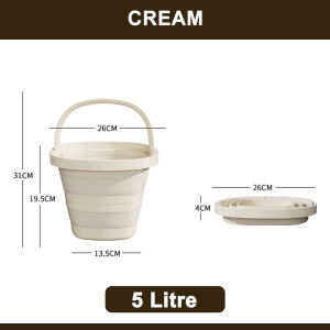 [5L/10L] Worthbuy Portable Square Bucket Foldable Wash Basin Water Bucket Baldi Lipat Tong Air Berlipat Travel Pail 可折叠水桶