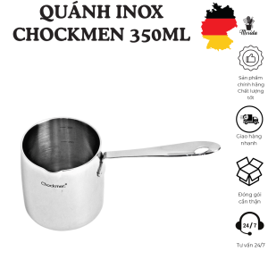 Quánh inox CHOCKMEN 350ml quánh mini inox quánh inox nhỏ quánh hâm sữa quánh nấu bơ