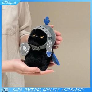 COD Đen Cavalier Mèo Sang Trọng Keychain Đồ Chơi Phim Hoạt Hình Hiệp Sĩ Mèo Nhồi Bông Búp Bê Mặt Dây Chuyền Xe Vòng Chìa Khóa Ba Lô Túi Trang Trí Nội Thất Kid Quà Tặng