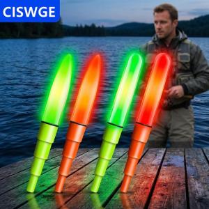 [COD] CISWGE LED Night Fishing Rod Tip Light Float Tail Long Life Luminescent Waterproof Tackle Accessories for Outdoor Anglers