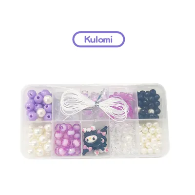 Mumystation 10Grids Bracelet Making Set DIY Beading Kit for Kids Handmade Beading Material Kit Gelang DIY Girls