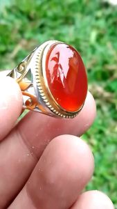 CINCIN BATU AKIK SULAIMAN MADU ASLI  NATURAL TOP QUALITY