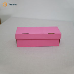 ( ISI 20 ) Kardus Box Dus Sepatu 28x11x10 Pink Polos Sandal/Heels - Tokodus Pagarsih