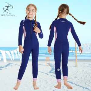 2.5MM neoprene swimsuit long sleeve surfing jellyfish wetsuit for kids girls diving suit Snorkeling