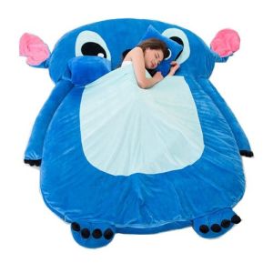 Giường bệt Stich Ghế lười tatami cute làm giường hoặc ghế đều được rất êm ái Đệm Ngủ Đệm Lười Hình Thú Ghế lười gấu dâu bảo hành 36 tháng