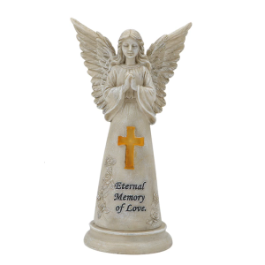 Năng Lượng Mặt Trời Thiên Thần Tượng Vườn Decors Nhựa thiên thần cầu nguyện Bức Tượng Nhỏ Vườn Thiên Thần Tưởng Niệm Cho Hàng Hiên bãi cỏ Decors