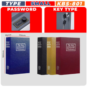 801 / 802 / 803 Fake Book Safe Box with Password 3 Digit Combination Lock Storage Safe Book Petty Cash Buku Simpan Duit