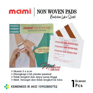 1 Pcs MAMI Non Woven Pads l Bantalan Luka Steril dengan Plester