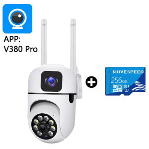 ซื้อ1แถม1 V380 Pro กล้องวงจรปิด WiFi เอชดี 1080P อินฟราเรด กล้องวงจรปิดไร้สายไม่ใช้เน็ต การตรวจจับการเคลื่อนไหว 360 เสียงสองทาง