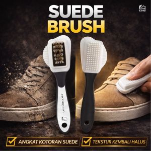 Flap Shoes Care Suede Brush – Sikat Suede & Nubuck 3-in-1 untuk Sepatu Tas dan Apparel