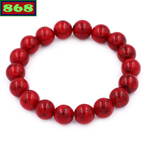 Vòng chuỗi đeo tay san hô đỏ sọc từ 8 ly đến 14 ly 108 hạt charm inox vòng tay chuỗi hạt