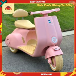 Xe máy điện trẻ em BDQ 915 xe máy điện trẻ em vespa kích thước khủng tải trọng 50kg