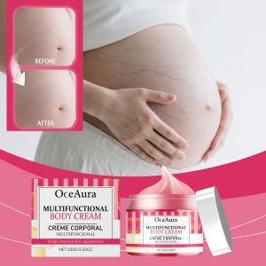 OceAura Stretch Mark Cream For Pregnancy Intese Hydration For Stretch Mark Fine Lines Wrinkles Uneven Skin Tone 100g