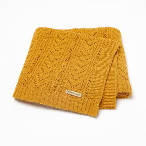 Baby Blankets Super Soft Cotton Knitted Newborn Boys Girls Lightweight Monthly Swaddle Wrap Quilts 90*70cm Toddler Infant Covers