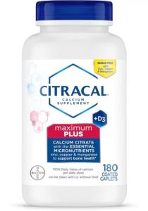 "Citracal Maximum Plus Calcium Supplement - Calcium Citrate with Vitamin D3 Zinc & Essential Minerals for Bone Health Support Ages 12+ 180 Count (Packaging May Vary) "