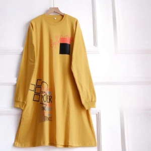 Tunik Lebaran Wanita Lengan Panjang Power Tunic Atasan Wanita Simple Terbaru 2024 Oversize Kekinian