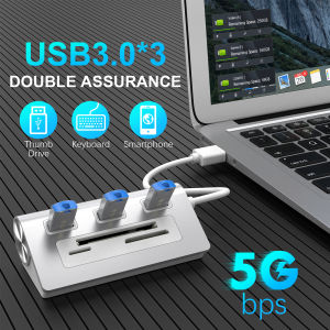 6 in 1 CF Card Reader for SD TF CF Compact Flash Card Adapter Multi Card Reading USB3.0 HUB for Laptop Computer Accessories