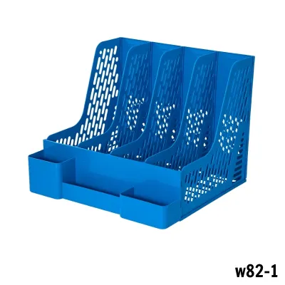 Giá Khay Kệ Đựng Tài Liệu Văn Phòng 4 Ngăn Kèm Khay Đựng Bút Đựng Sách Vở Để Bàn Decor Bàn Học