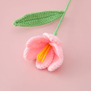 Specool® Tulip Crocheted Flower Handmade Knitted Flowers Warm Gift Teachers Day Gift Birthday Gifts