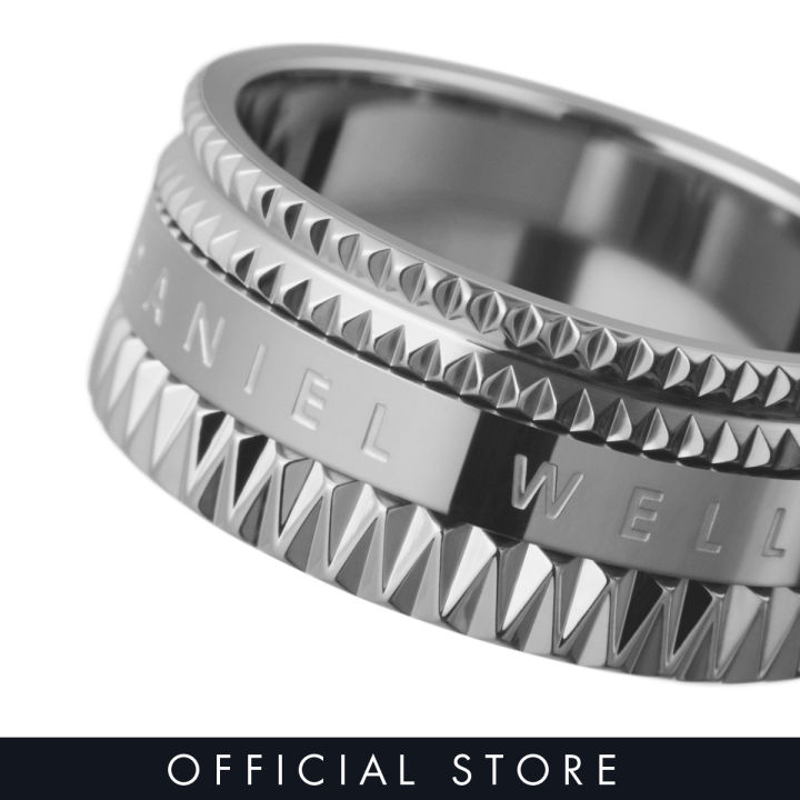 Daniel Wellington Elevation Ring Silver Unisex Ring Couple