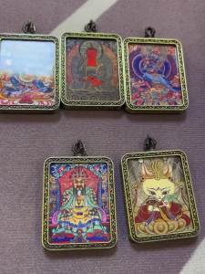 Thangka Pendant Sweater Chain Amulet Laid-Back Birth Year Zaki Puxian Bodhisattva Couple Gift Necklace Male Charm