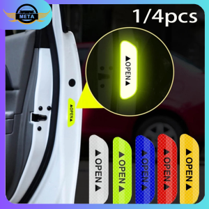 Stickers Car Doors Reflective 1pcs/4pcs Warning Sign reflektif mengemudi keselamatan pintu stiker exter