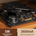 Middix Vinyl Record Player turntable retro gramophone audio bluetooth speaker charging portable built-in speaker. 