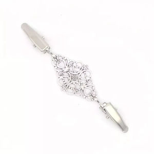 2 Pcs Dress Back Clip Vintage Shirt Cinch Brooch Sweater Cardigan Shawl Clips for Women