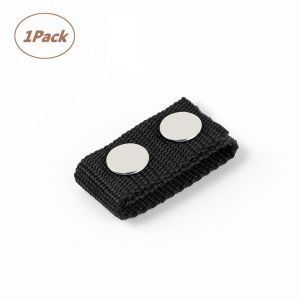 ALLLUCK 1/4/8Pcs Durable Double Snaps Sports Nylon Strap Belt Keeper Belt Buckle Heavy Duty