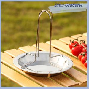 Ditur Roasting Grill Stand Chicken Roaster Rack Kitchen Outdoor BBQ Tools Carbon Steel Non-stick Grilled Chicken Plate