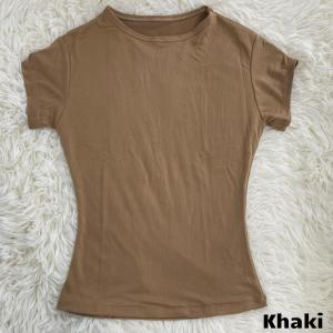 Necessary Basic Round Neck Slim Fit Full Length Double Lined Top