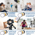 【Sabai_sabai】รีเฟล็กซ์(Reflector)แผ่นสะท้อนแสง 5 in 1 พร้อมซองใส่ แบบพกพา 30CM Mini Multi Functional Collapsible Light Reflector. 